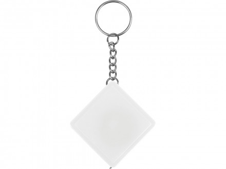 Брелок-рулетка, 1 м., белый