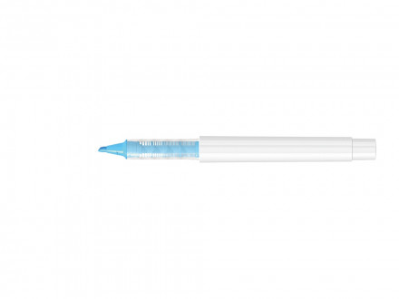 Маркер в корпусе из переработанного материала rPET RECYCLED PET PEN PRO LIQEO, белый с голубыми чернилами