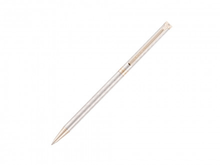 Ручка шариковая Pierre Cardin SLIM. Цвет - серебристый. Упаковка Е