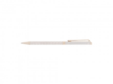 Ручка шариковая Pierre Cardin SLIM. Цвет - серебристый. Упаковка Е