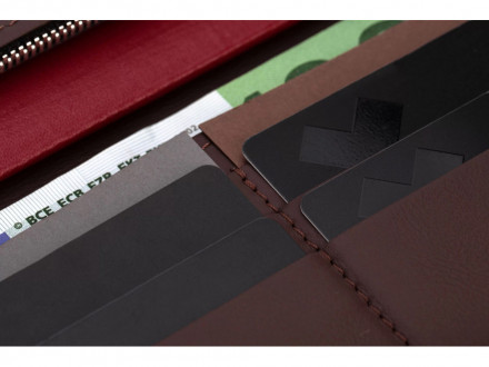 Бумажник Клайд, коричневый