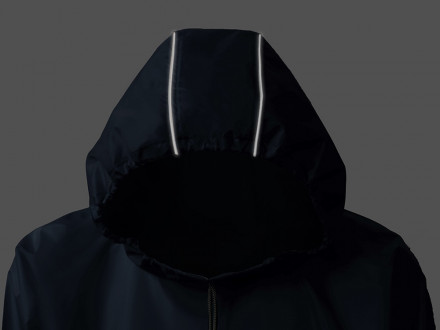 Дождевик - пончо Galaxy со светоотражающими элементами, темно-синий