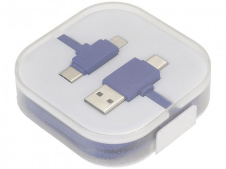 Цветной зарядный кабель, ярко-синий