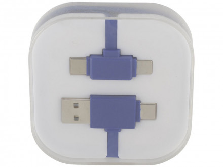 Цветной зарядный кабель, ярко-синий