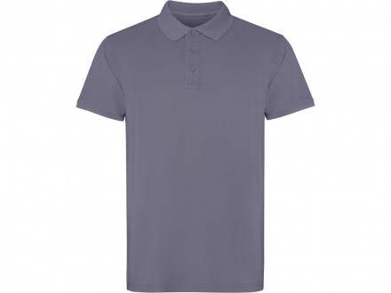 Рубашка поло Cobain унисекс, серо-голубой выстиранный