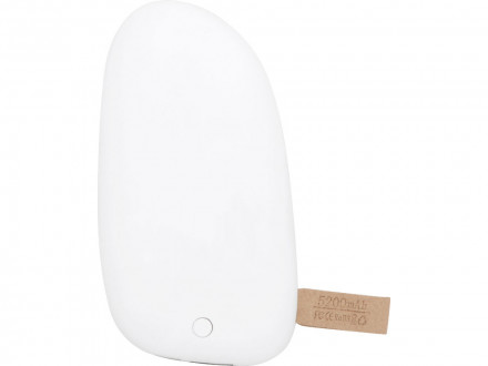 Внешний аккумулятор в форме камня Stone, 5200 mAh, белый (Р)
