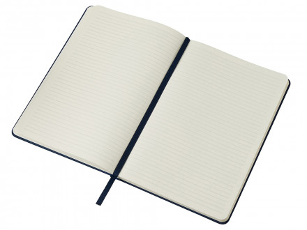 Бизнес-блокнот С3 софт-тач с магнитом, твердая обложка, 96 листов, темно-синий