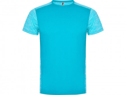 Спортивная футболка Zolder мужская, бирюзовый/бирюзовый меланж