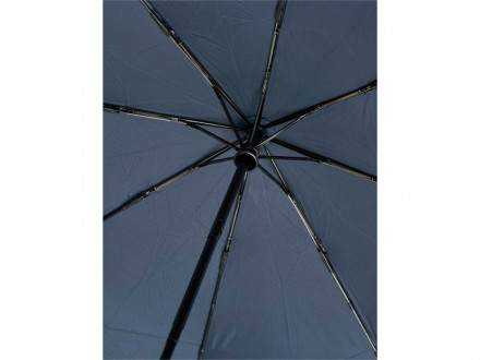 Автоматический складной зонт Bo из переработанного ПЭТ-пластика, темно-синий