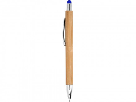 Ручка шариковая PAMPA с цветным стилусом, натуральный/желтый