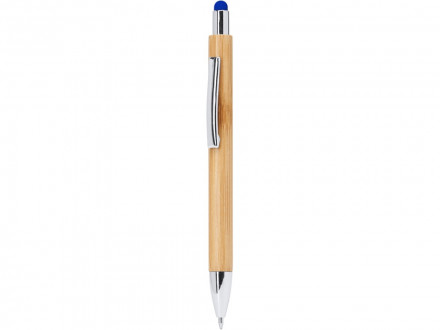 Ручка шариковая PAMPA с цветным стилусом, натуральный/желтый