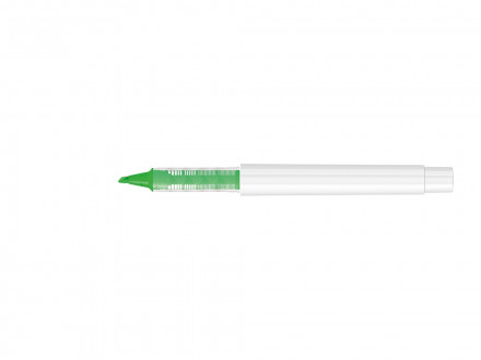 Маркер в корпусе из переработанного материала rPET RECYCLED PET PEN PRO LIQEO, белый с салатовыми чернилами