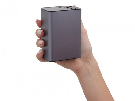 Внешний аккумулятор для ноутбуков EpIQ, 100 Вт, 30000 mAh, темно-серый