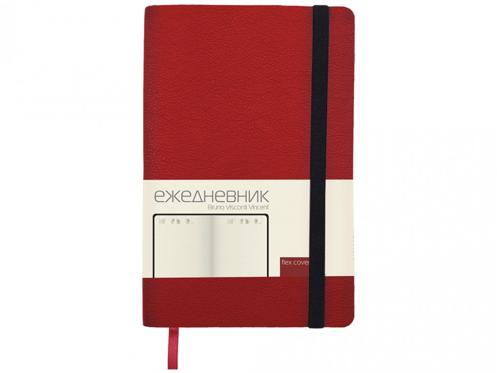 Ежедневник недатированный А5 Vincent, красный