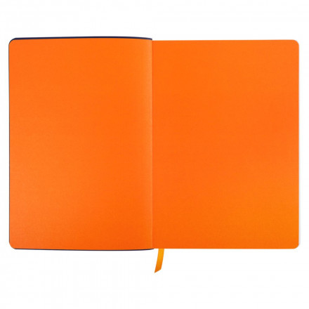 Ежедневник Blues Flex, недатированный, синий с оранжевым