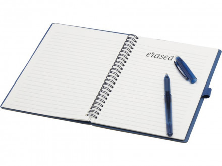 Slate многоразовый набор из блокнота в мягкой обложке и ручки - Темно - синий