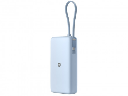 Внешний аккумулятор со встроенным кабелем Xiaomi 67W Power Bank 20000 (Integrated Cable) Ice Blue