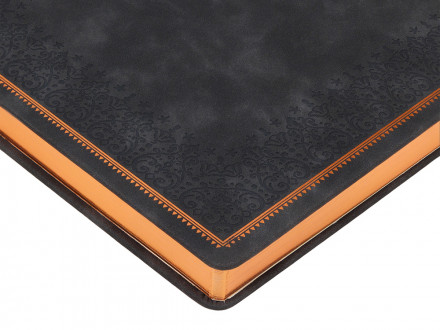Ежедневник недатированный А4 Royal, черный с бронзовым срезом