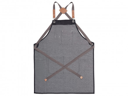 Джинсовый фартук с карманами Fry, черный