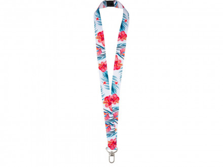 Ланъярд 2,5 см под сублимацию с трендовым карабином и замком обрыва