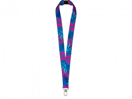 Ланъярд 2,5 см под сублимацию с трендовым карабином и замком обрыва