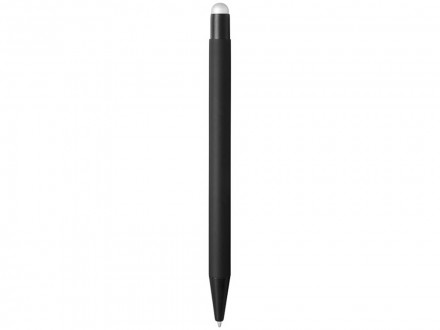 Резиновая шариковая ручка-стилус Dax, черный/серебристый