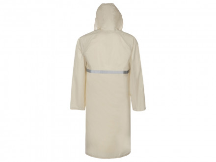 Длинный дождевик Lanai  из полиэстера со светоотражающей тесьмой, молочный