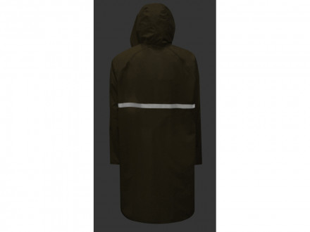 Длинный дождевик Lanai  из полиэстера со светоотражающей тесьмой, молочный