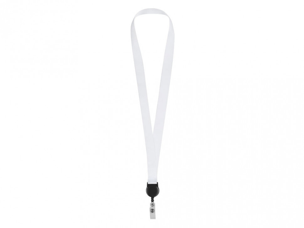 Ланъярд 2 см с ретрактором, черный