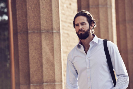 Рубашка мужская в клетку Tribeca, голубая