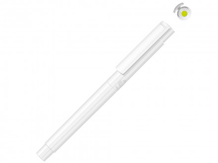 Маркер в корпусе из переработанного материала rPET RECYCLED PET PEN PRO LIQEO, белый с желтыми чернилами