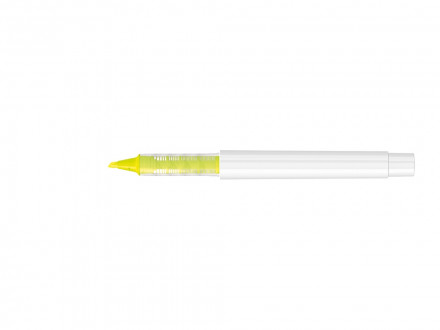 Маркер в корпусе из переработанного материала rPET RECYCLED PET PEN PRO LIQEO, белый с желтыми чернилами