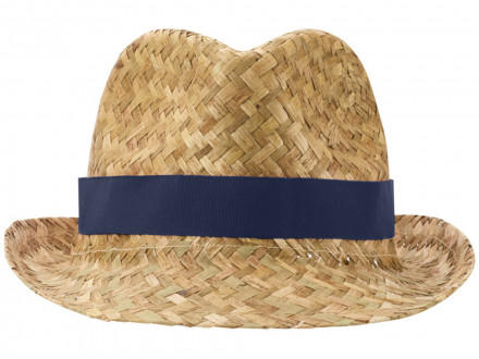 Pricus соломенная шляпа - Темно - синий / Натуральный