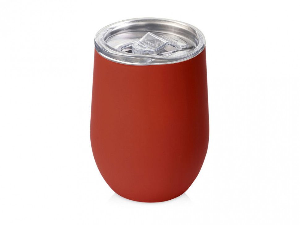 Термокружка Vacuum mug C1, soft touch, 370мл, красный