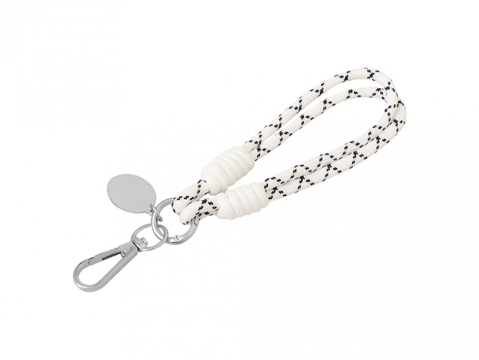 Брелок-браслет Bohemian, черно-белый