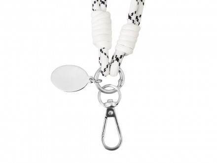 Брелок-браслет Bohemian, черно-белый