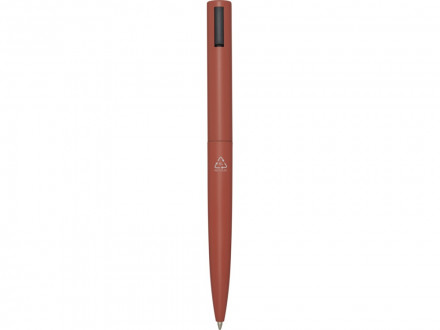 Juana шариковая ручка из переработанного алюминия - Красный кирпичный, синие чернила