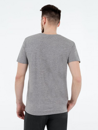 Футболка Mightest Heroes, серый меланж