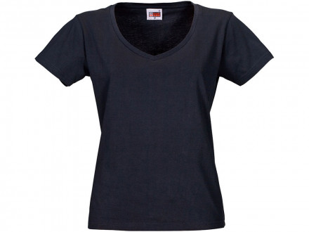 Футболка Heavy Super Club женская с V-образным вырезом, темно-синий