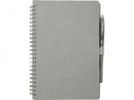 Slate многоразовый набор из блокнота в мягкой обложке и ручки - Серый