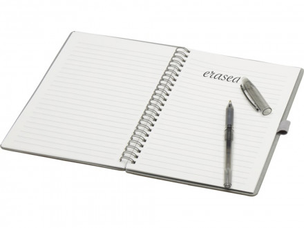 Slate многоразовый набор из блокнота в мягкой обложке и ручки - Серый