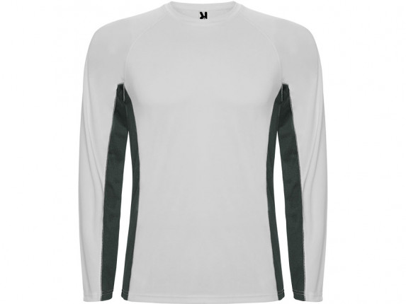 Футболка Shanghai  мужская с длинным рукавом, белый/графитовый