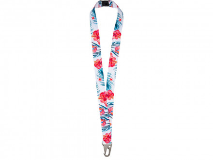 Ланъярд 2,5 см под сублимацию с большим карабином и замком обрыва