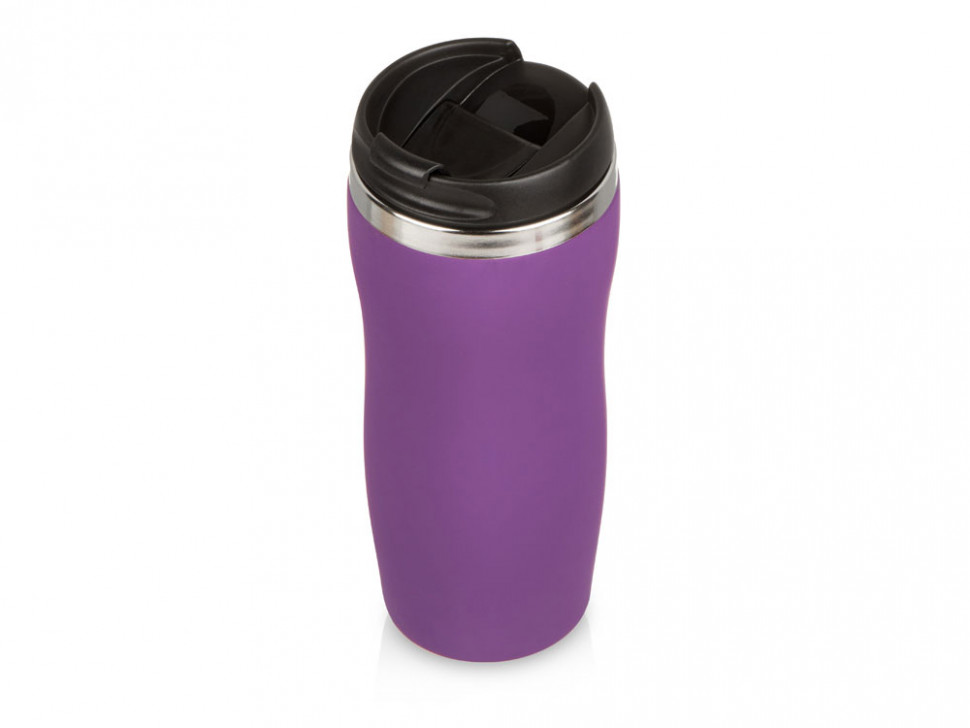 Термокружка Double wall mug C1, soft touch, 350 мл, фиолетовый (Р)