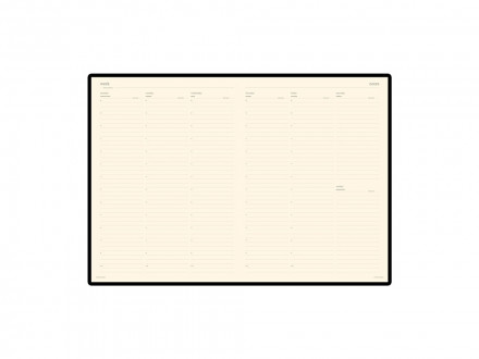 Еженедельник недатированный А4 Profy, коричневый