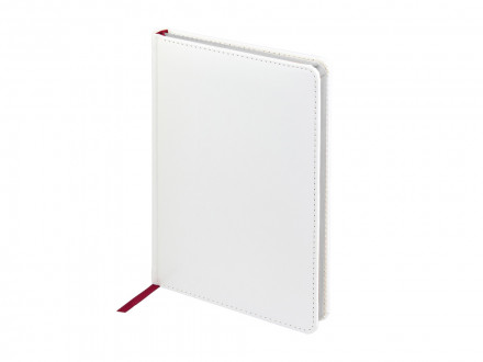 Ежедневник недатированный А5 Sidney Nebraska, белый (серебряный обрез)