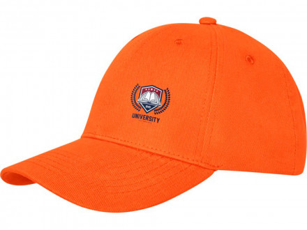 Бейсболка Davis, 6 панелей, оранжевый