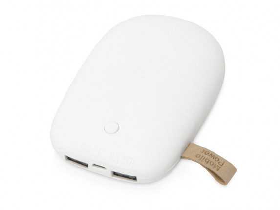 Внешний аккумулятор в форме камня Stone, 7800 mAh, белый