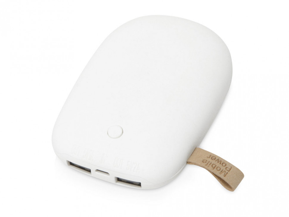 Внешний аккумулятор в форме камня Stone, 7800 mAh, белый