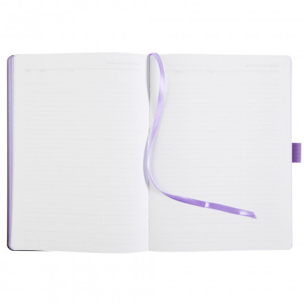 Ежедневник Tone, недатированный, в шубере, черный с фиолетовым